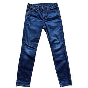 Helmut Lang Women's Jeans Size 28 Skinny Dark Wash Mid Rise